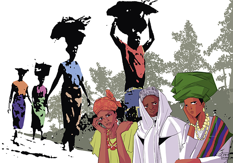 mit dem Titel „Rest for the Weary“ von der Künstlerin Gift Amarachi Ottah