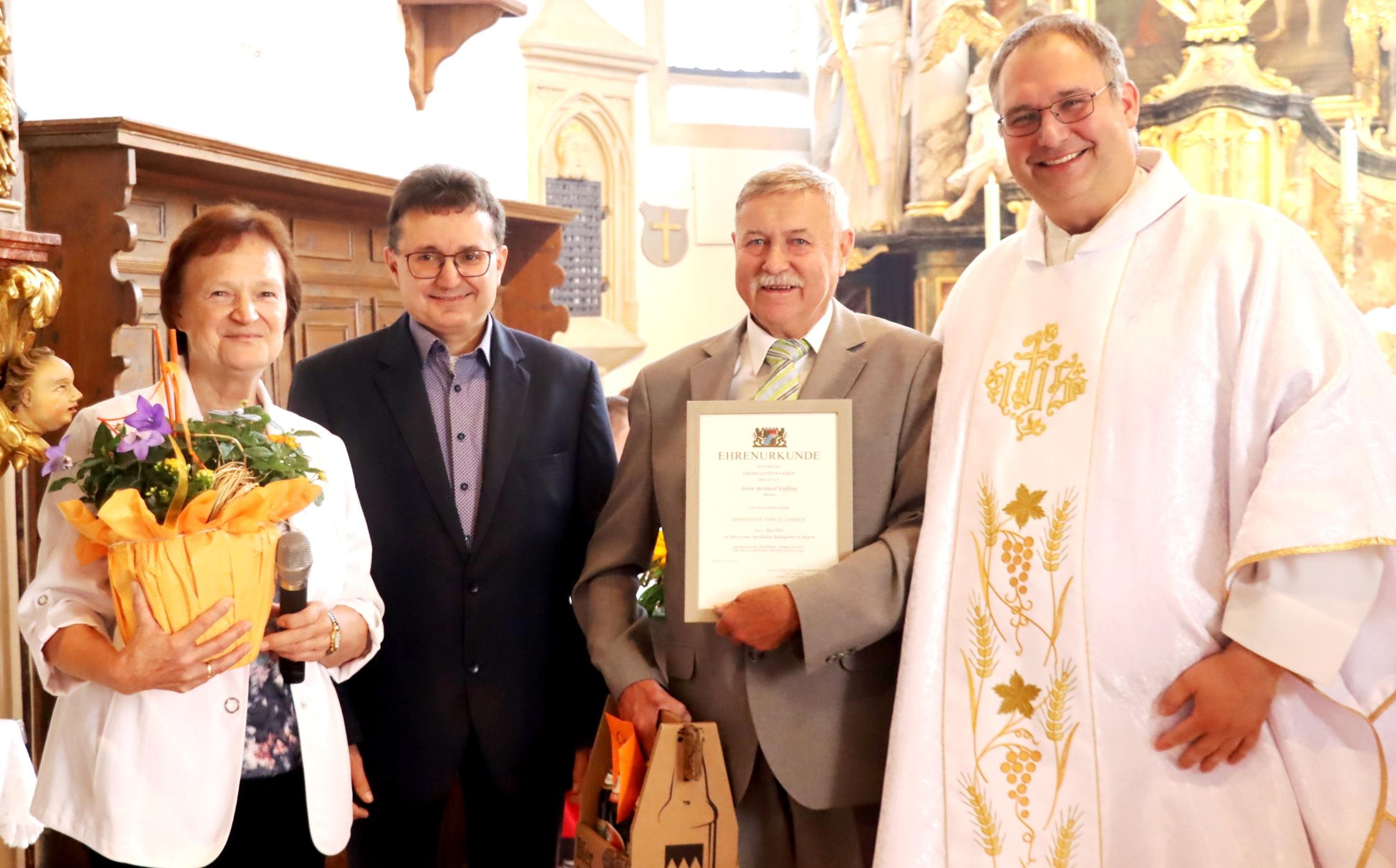 Dienstjubiläum, Mesnerdienst, 25 Jahre