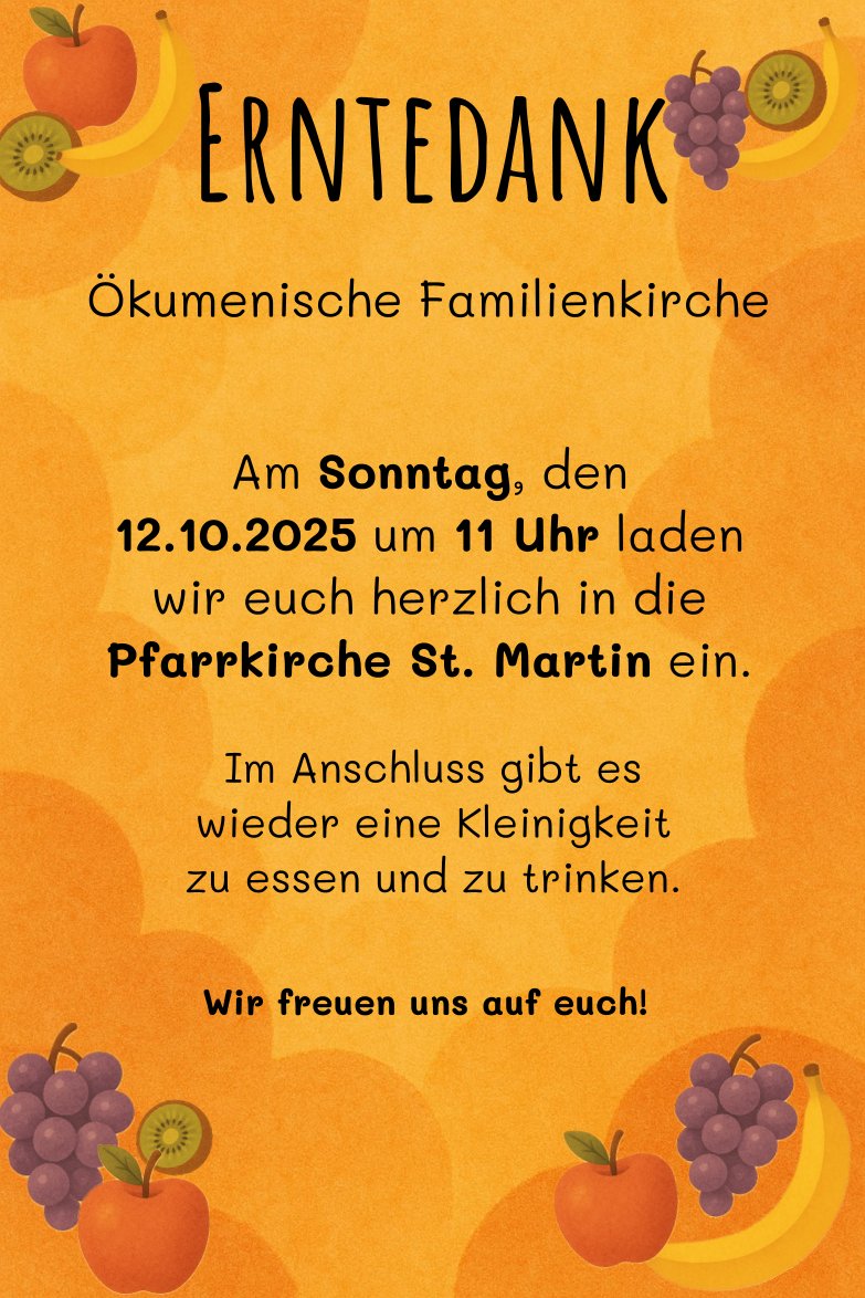 Erntedank 2025 - Ökumene