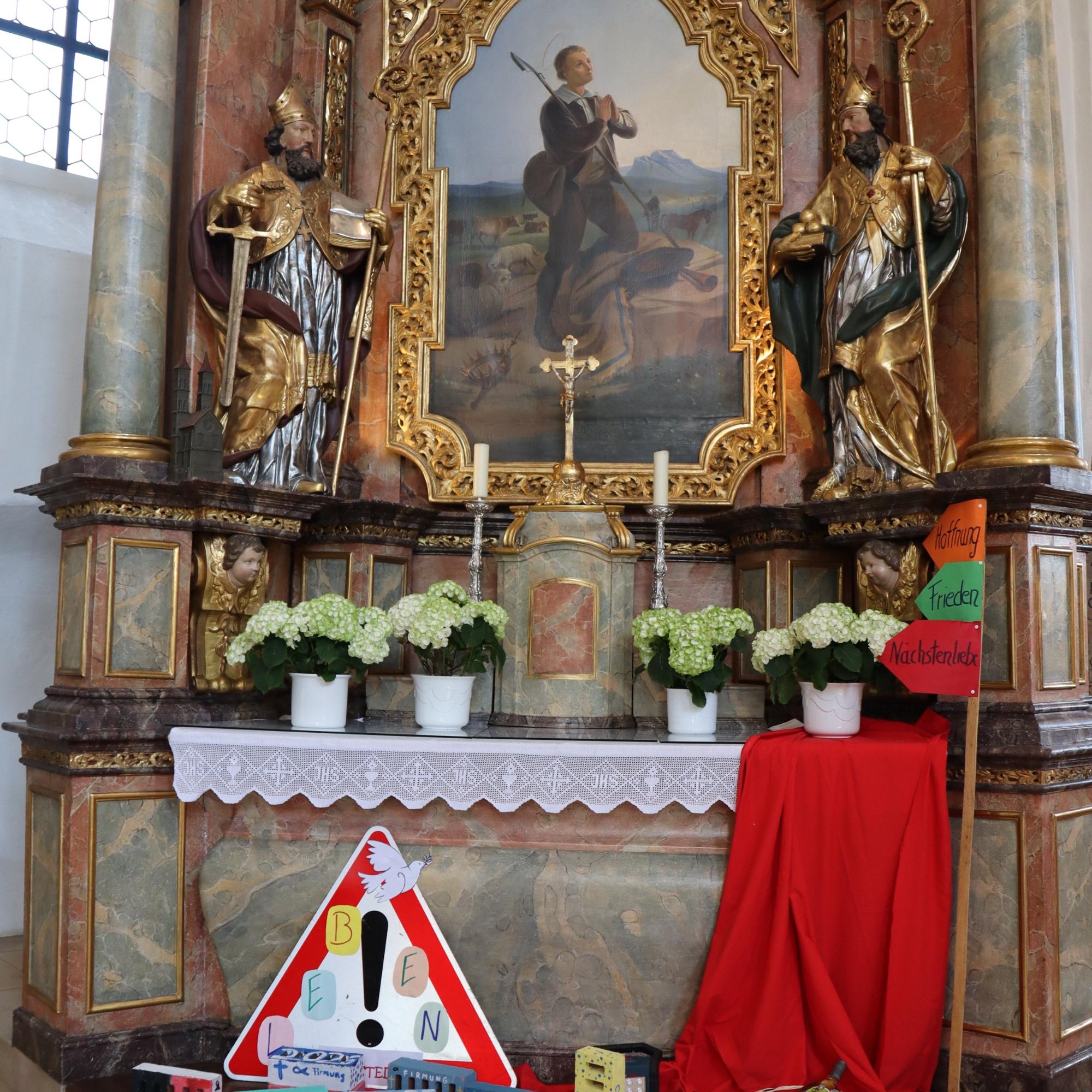 Firmung in Altenkunstadt, Baustelle