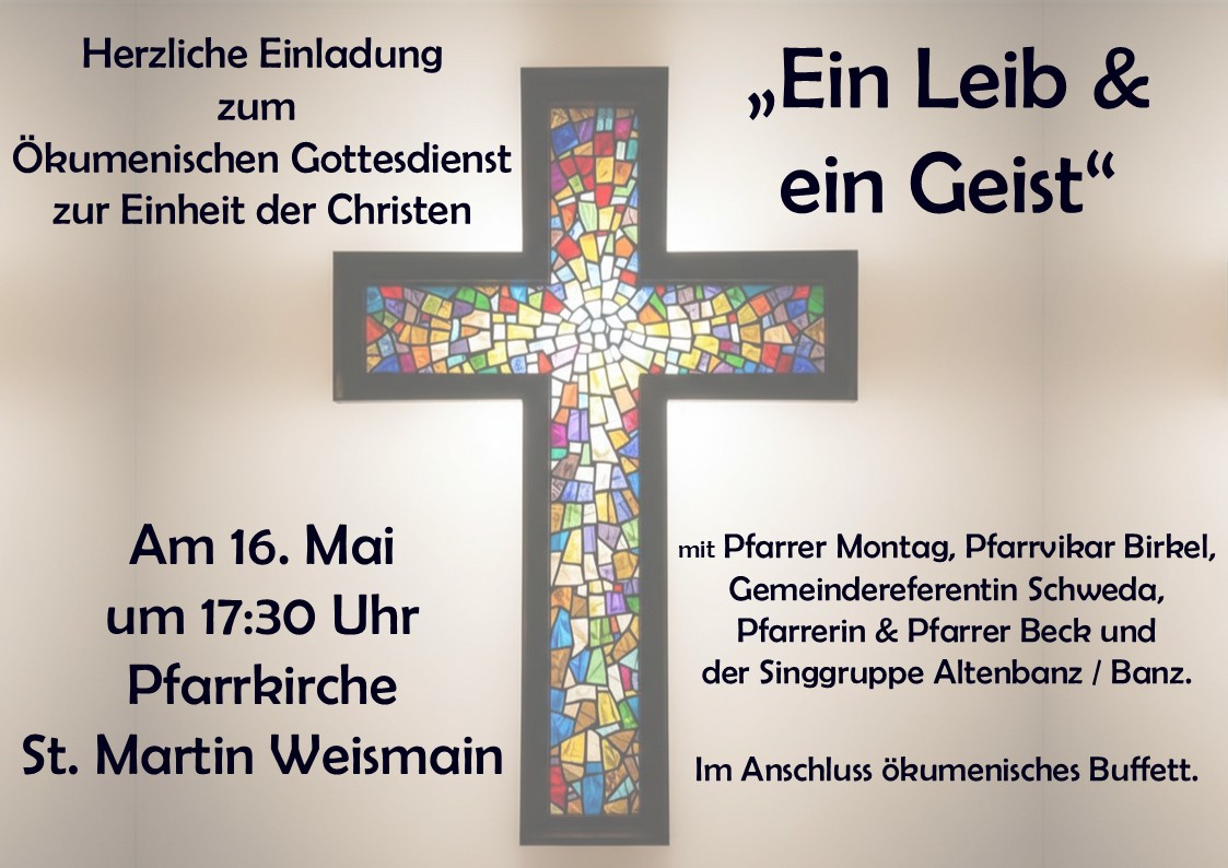 Ökumenischer Gottesdienst 'Ein Leib & ein Geist'